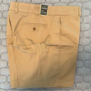 NWT J. Crew Women’s Tan 7” Chino Shorts 10